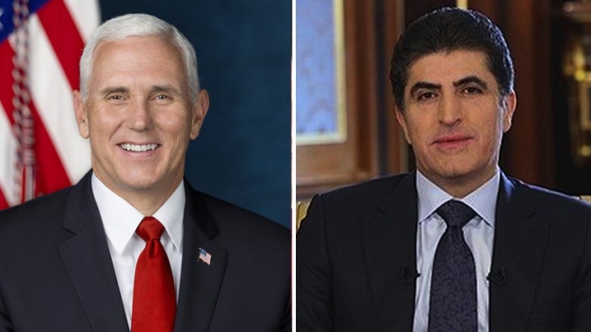 نێچیرڤان بارزانی و مایك پێنس په‌یوه‌ندییه‌كی ته‌له‌فۆنیان ئه‌نجامدا